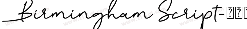 Birmingham Script字体转换